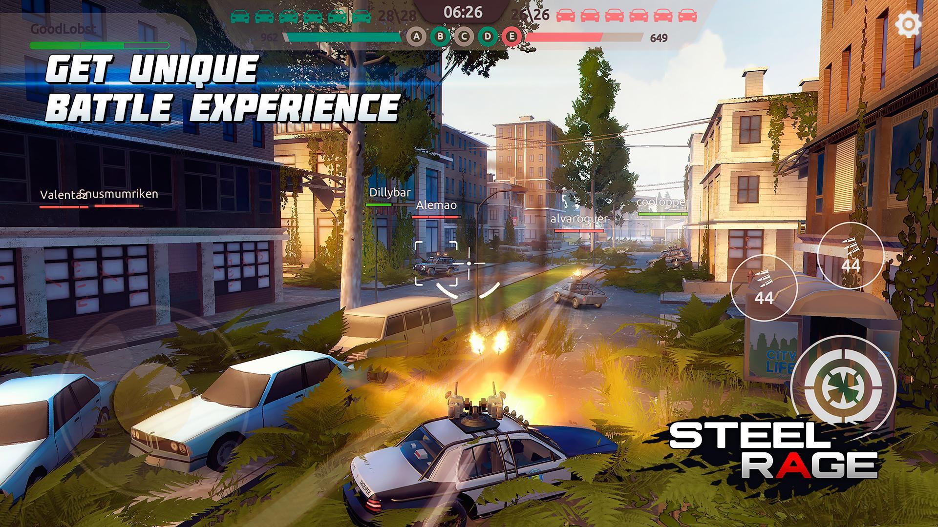 Download Steel Rage, Robot Cars PvP Shooter Warfare APK For Android