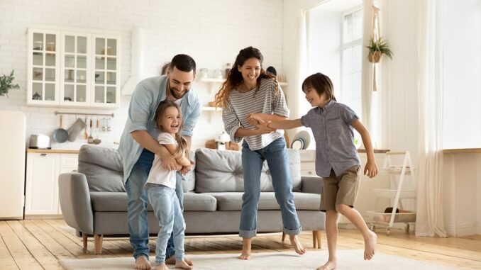 Happy,Family,Playing,Funny,Game,Having,Fun,Together,With,Little family apartment for holidays